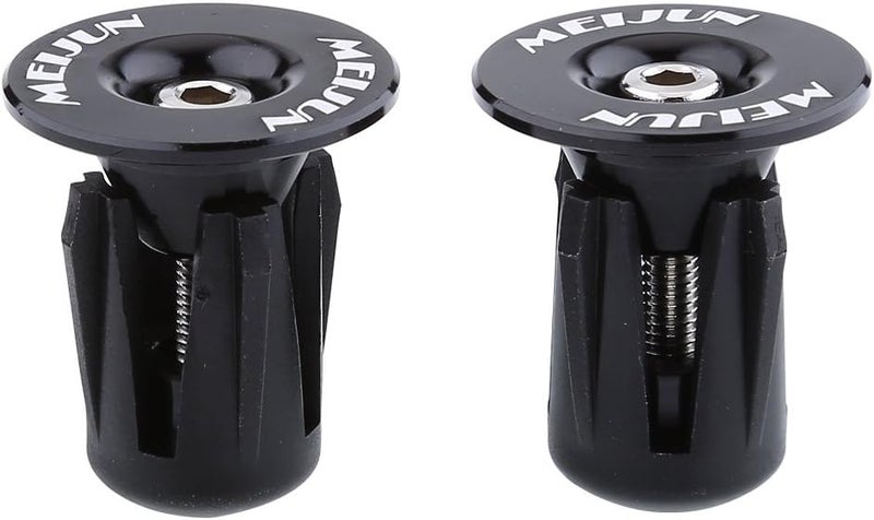 woobles Handlebar End Plug, Aluminum Handlebar Grips Handle Bar Cap Stoppers for Bicycle Cycling MTB Road(2pcs) - Image 2